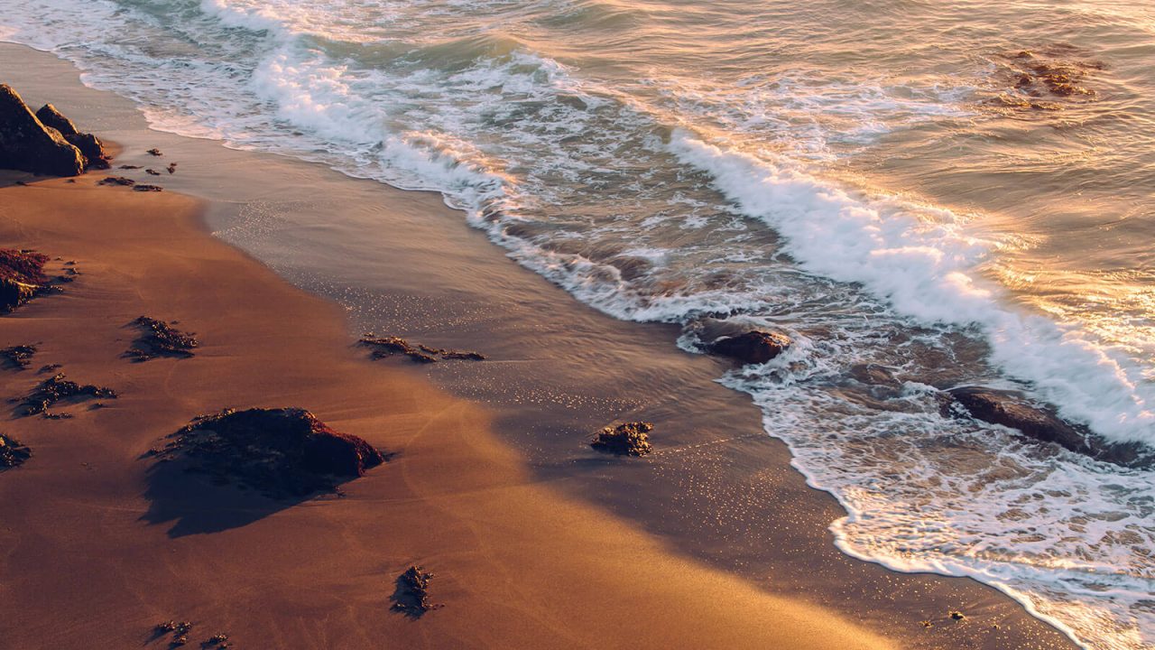 Wind wild sea
